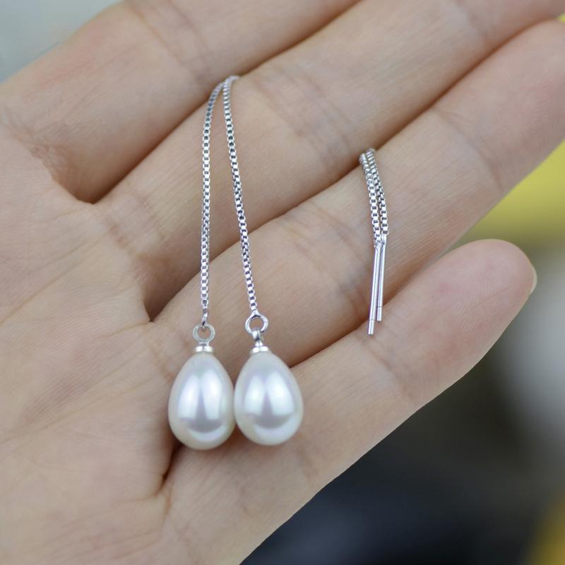 New Fashion Long Drop Earrings for Women Flower Star Moon Heart Butterfly Wings Crystal Pearl Round Geometry Tassel Ear Zircon