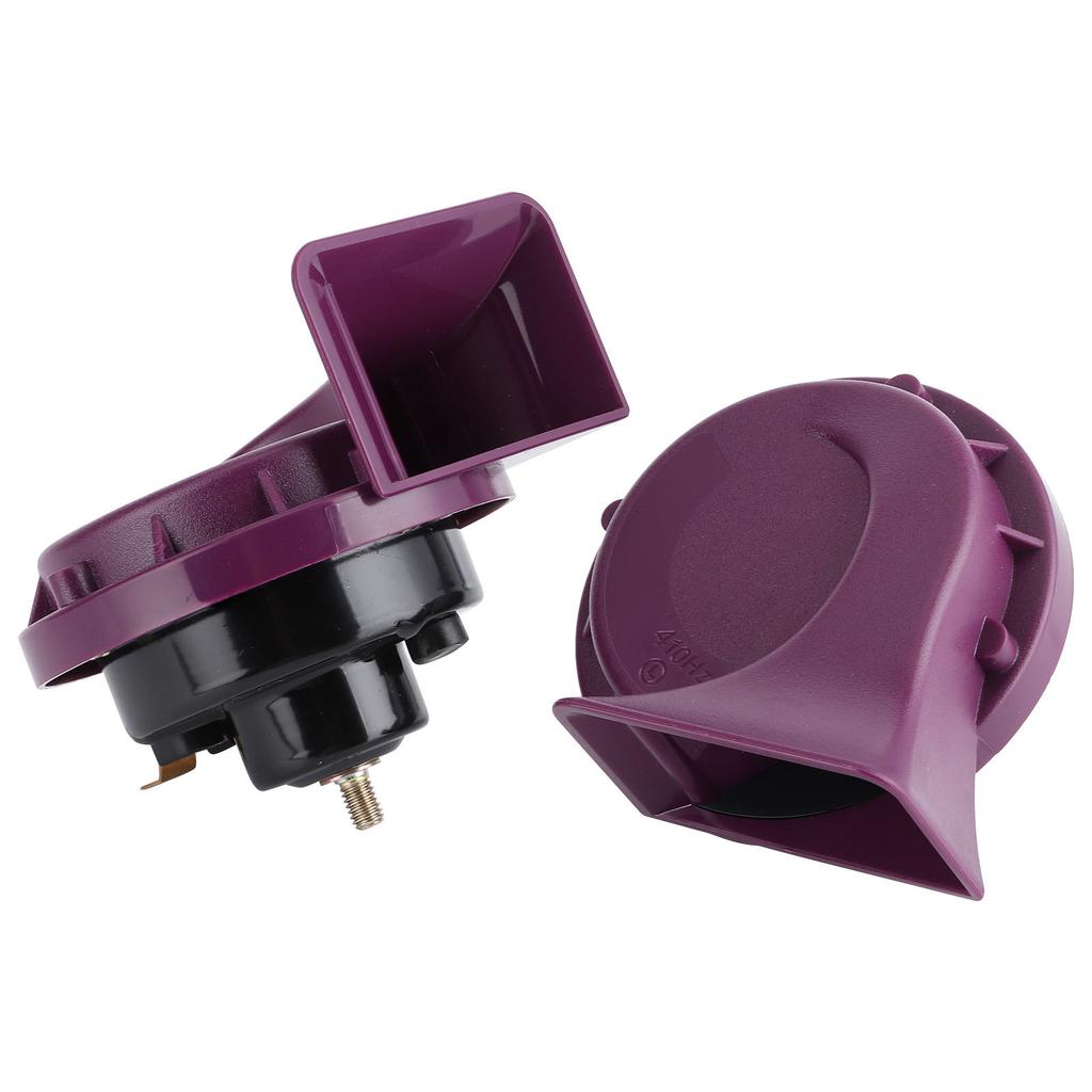 Pereche Claxon Melc Ton Înalt/Jos 410 510HZ Sirenă cu Ton Dual Sunet Puternic 120db pentru Mașină 12V Motocicletă ATV UTV