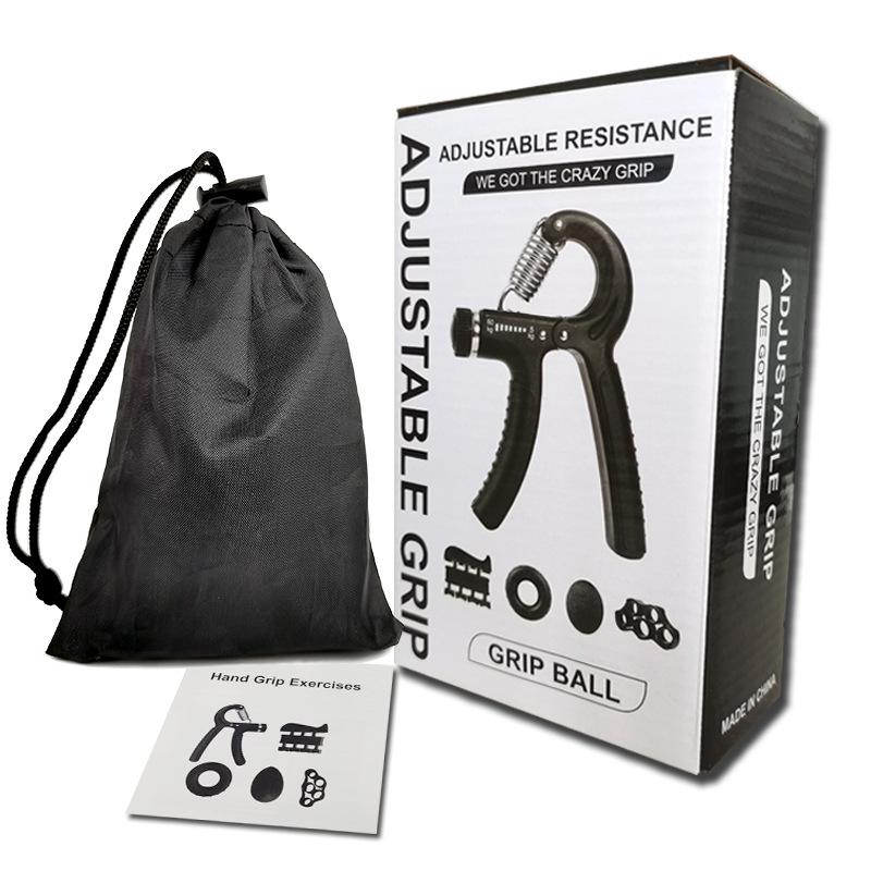 5-Piece Adjustable Resistance Hand Grip Set Color Box Packaged Adult Children Hand Strength Training Set Silicone Grip Balls