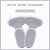T Shape Sponge Heel Stickers Shoe Cushion Heel Protector for Shoes High Heels Inserts Heel Pads Shoe Adjuster Women Half Insoles
