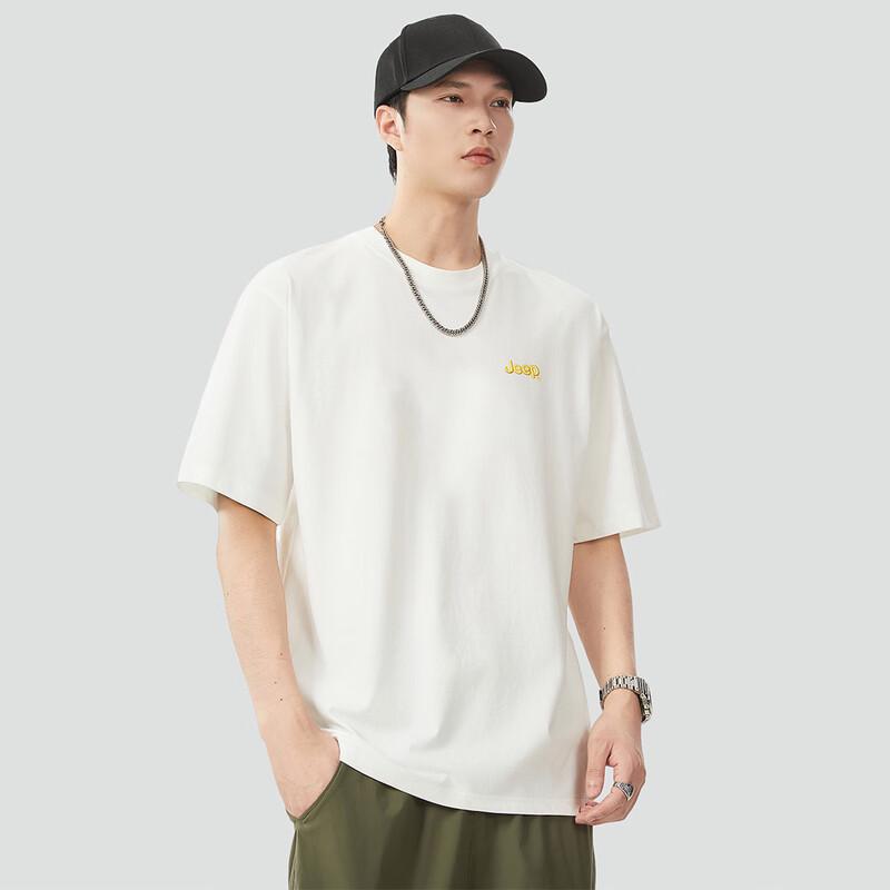 Jeep Men's Heavyweight Drop-Shoulder Cotton T-Shirt