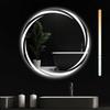 Bathroom Mirror - NETTLIFE - Round Mirror 70 Cm - Dimmable LED Lighting - IP44 - Scandinavian Style