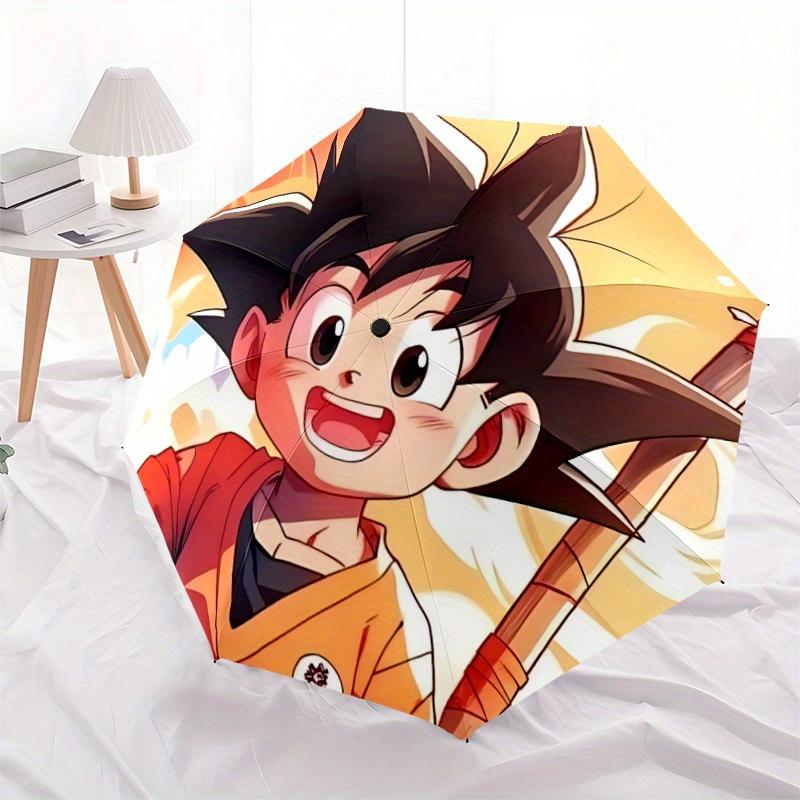 Goku Balls Goku, Saiyan Automatic Open Cute Umbrella Compact Foldable Design, Durable Fabric for Casual Birthdays, Christmas s a0820075