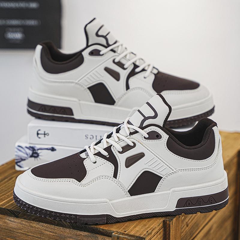 

Fashion Men Board Shoes Men s Casual Shoes Male Footwear Lightweight Lace Up Walking Sneakers Breathable Running Shoes for Men 39 коричневий