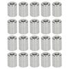 20Pcs Coupling Nut Round Rod Connector Female Thread 304 Stainless Steel M5x0.8 12 L16mm