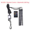 48 Led Rgb Car Foot Ambient Light With Usb Cigarette Automotive Interior Lights Strip Decoration Bar Remote/Voice Control