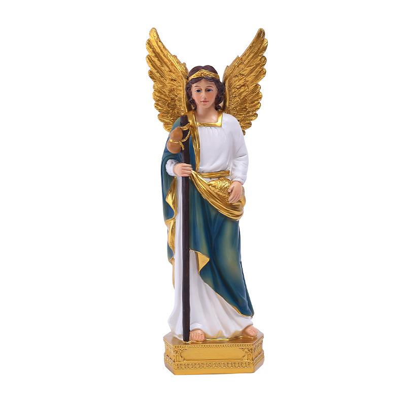 Ancient Gre Angel God Statue Wing Girl Figurines for Interior Home Living Room Tabletop Decoration Accessories Religious Holiday