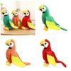 Uccellino Carino Pappagallo Adorabile Peluche Giocattolo Pappagallo Morbido Confortevole Bambola Pappagallo Giocattolo per l'Educazione Precoce Bambini