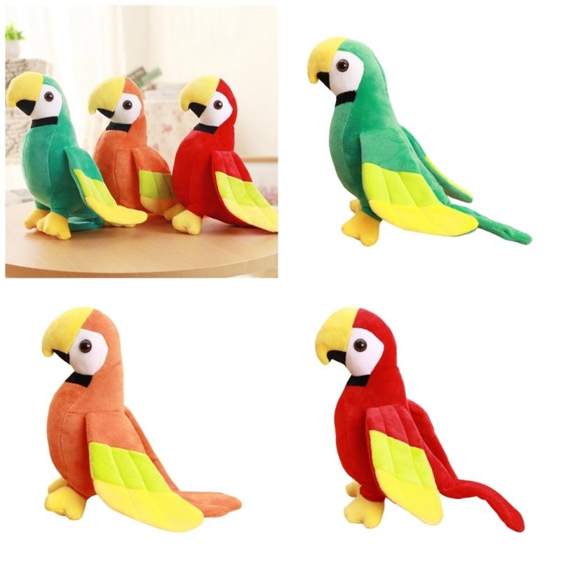 Uccellino Carino Pappagallo Adorabile Peluche Giocattolo Pappagallo Morbido Confortevole Bambola Pappagallo Giocattolo per l'Educazione Precoce Bambini