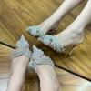 Fashion Women Sandals Summer Autumn New High Heels Sandals Women Transparent Pointed Rhinestone Fashion Shoes Women Zapatos De Mujer