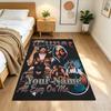 2pac Customize Text Floor Mat Perfect for Dormitory Entryway Outdoor Game Room Anti-slip Rug Anime Office Decor Best for Christmas