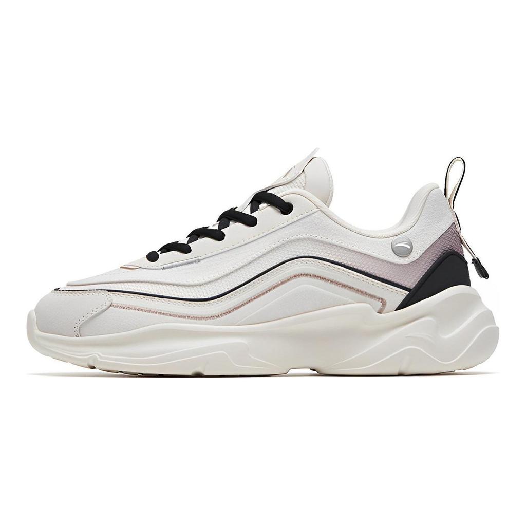 Anta White Crape Myrtle Slip Resistant, Abrasion Resistant, Breathable Low Top Sports Casual Shoes Women's 922318830-2