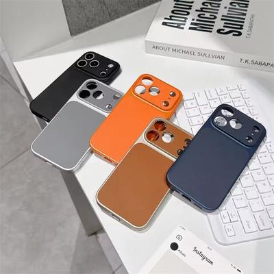 Custodia in pelle di lusso per iPhone 17 Air 16 15 14 Plus 13 Pro Max Guscio Morbido Opaco Copertura Ultra Sottile