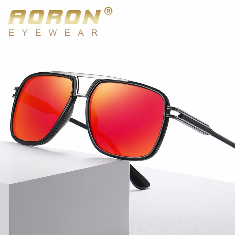 

aoron Polarized Driving Sunglasses Fashion Men s Metal Anti-ultraviolet Discoloration Sunglasses