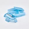 Skater 2-tiered lunch box, 600ml, for women, made in Japan, with a dome-shaped lid for easy packing, dishwasher and microwave safe, see-through