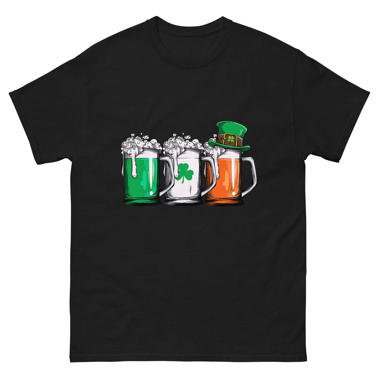 Irish Beer Ireland Flag St Patrick s Day Men Women Leprechaun T-Shirt XL