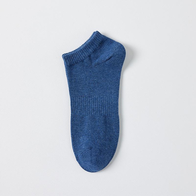 Men's Summer Thin Cotton Ankle Socks: Breathable, Sweat-Absorbing, Anti-Odor Low-Cut Sports Socks