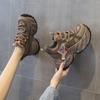 Autumn and winter new small inner height increase thick-soled muffin shoes versatile casual sports shoes women