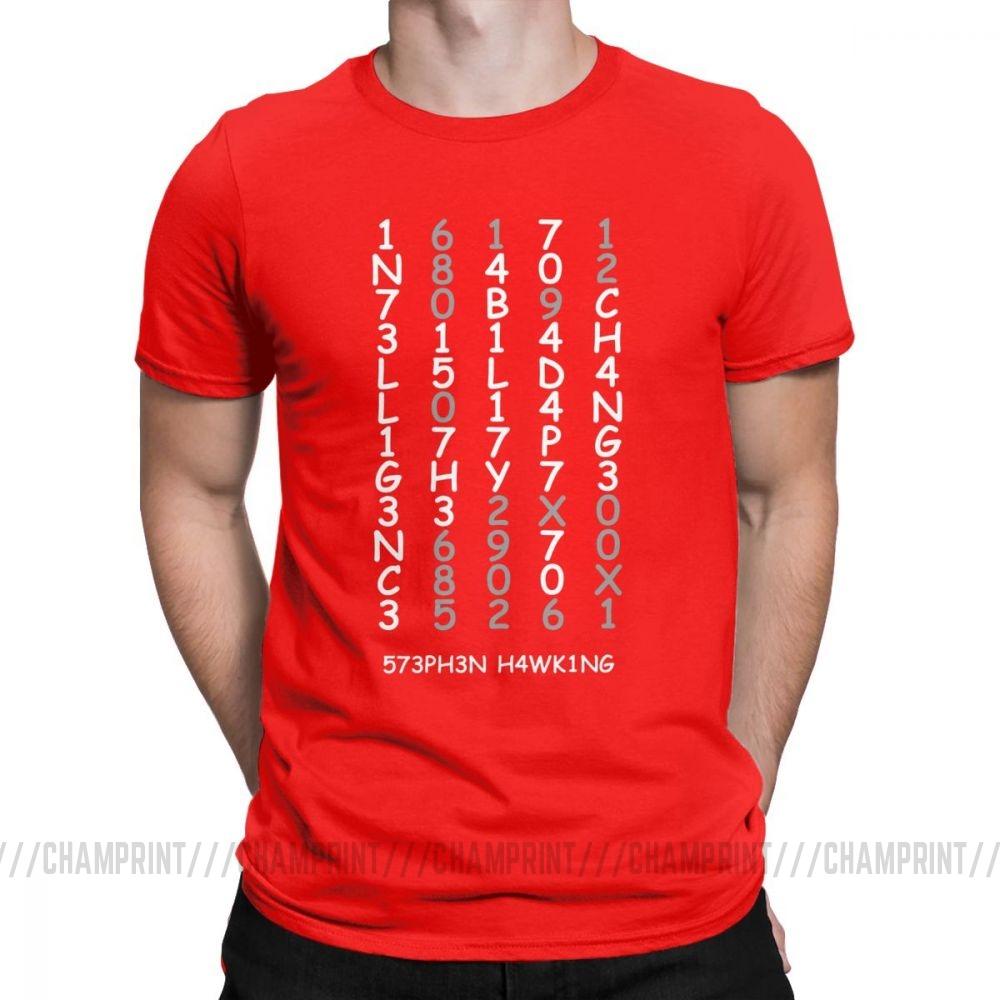 Intelligence Vintage T Shirts For Men Adapt To Change Brain Power Mind Geeky Tops Plus Size