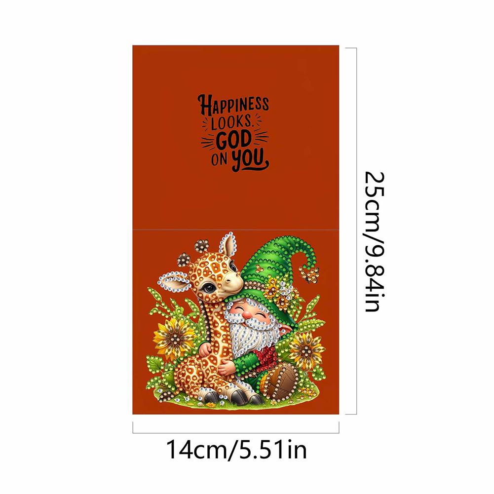 6/10/12 Stück DIY Diamantmalerei Grußkarten Set Weihnachten Thema Diamantkunst Grußkarten Dankeskarten und Feiertagsgrüße