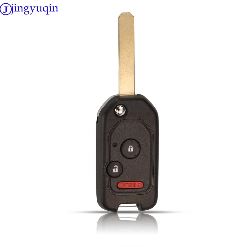 Jingyuqin Update Modified 3/4 Buttons Car Key For Honda Accord Pilot Cr-V Key Housing Civic Insight Ridgeline 2003-2013