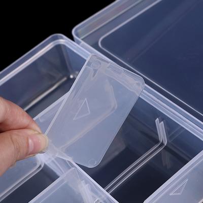 Multifunctional Tool Case 20*13.5*4.5Cm Large 8 Grids Plastic Storage Box Screw Electronic Component Transparent Organizer