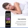 115Plus Wasserdichtes Bluetooth Smart Armband - Herzfrequenz-, Blutsauerstoff-, Blutdruckmessgerät für Erwachsene