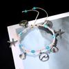 2024 Bohemian Starfish Shell Anklets Set for Women Vintage Handmade Wave Anklet Bracelet Jewelry