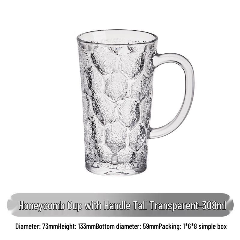 Canecas de Vidro Colmeia Shangqi com Alças