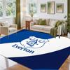 Everton Football Design Crystal Velvet Rug Soft Decorative Mat for Bedroom Entrance