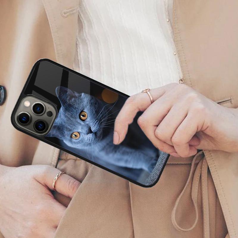 

Closeup British Shorthair Cat Yellow Eye Magnetic Phone Case For iPhone 17 Air 16 14 13 12 Pro Max 15 Plus MagSafe Cover iPhone 13mini