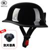 German Crafted Vintage Steel Cruiser Helmets | Half Face Unisex Motorcycle Helmets | DOT Certified for Reliable Protection