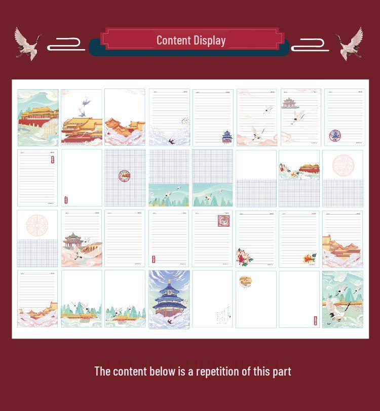 Retro Color Magnetic Buckle Notebook - Jincheng Yunge Series: Classical Architecture Diary - Perfect Student Gift