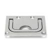 Mirror Finish Marine Hardware Square Shape Boat Hardware Floor Buckle Yacht Accessories  Deck Cover
