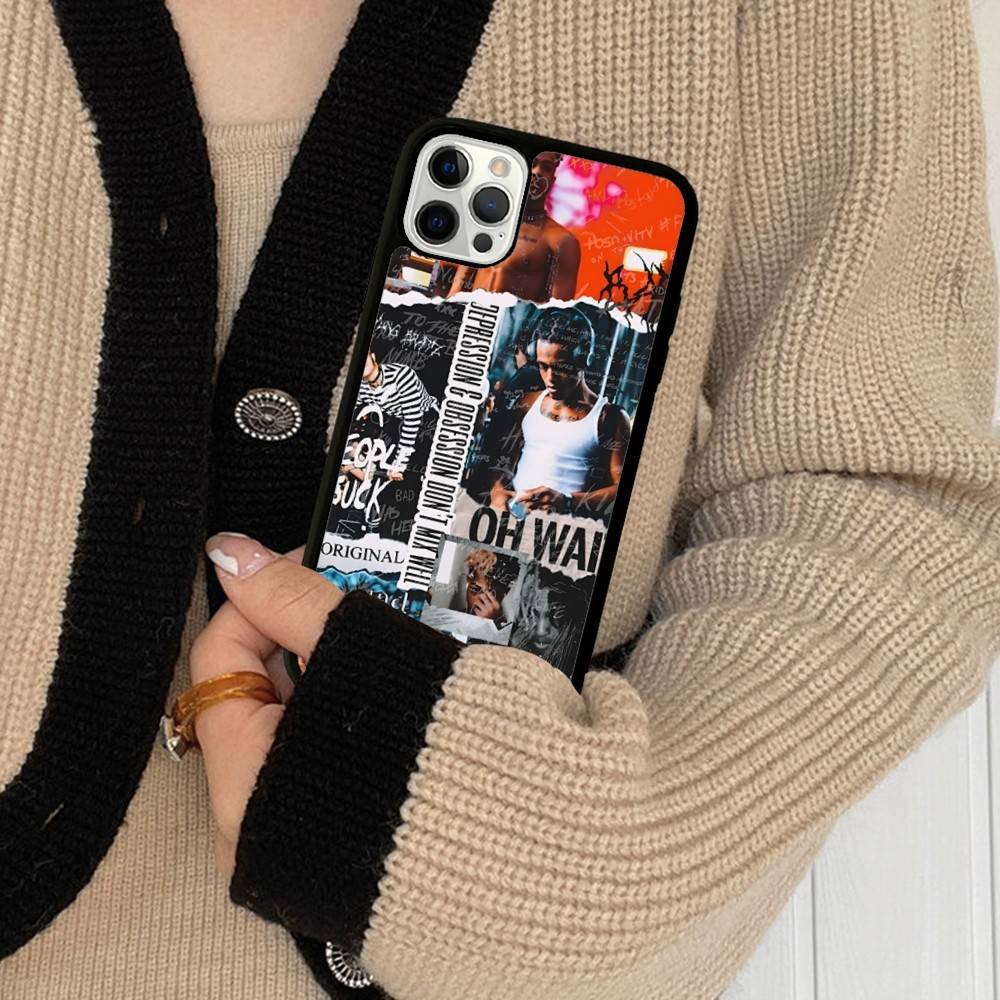 Rapper X-XXXTentacionS Phone Case PC+TPU For IPhone 11 12 13 14 15 16 17 Pro Max Plus Shell