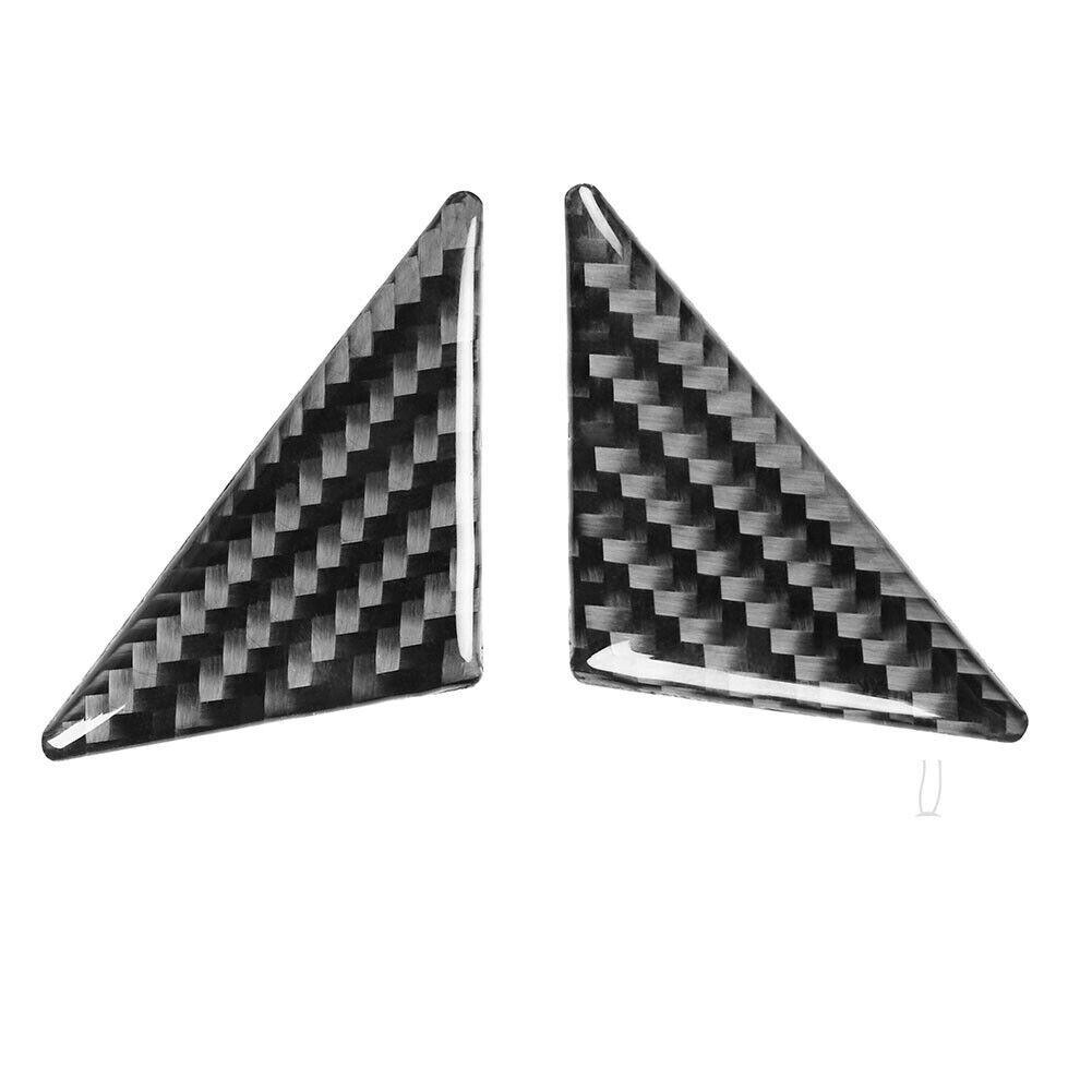 2Pcs For Dodge Challenger 2015- Carbon Fiber Side Window Post Sticker Trim