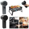 Handheld Turbo Jet Fan Mini Instantaneous Thrust 1.4Kg/s High Speed Duct Fan Wind Speed 240km/h for Home Outdoor Car Cleaning