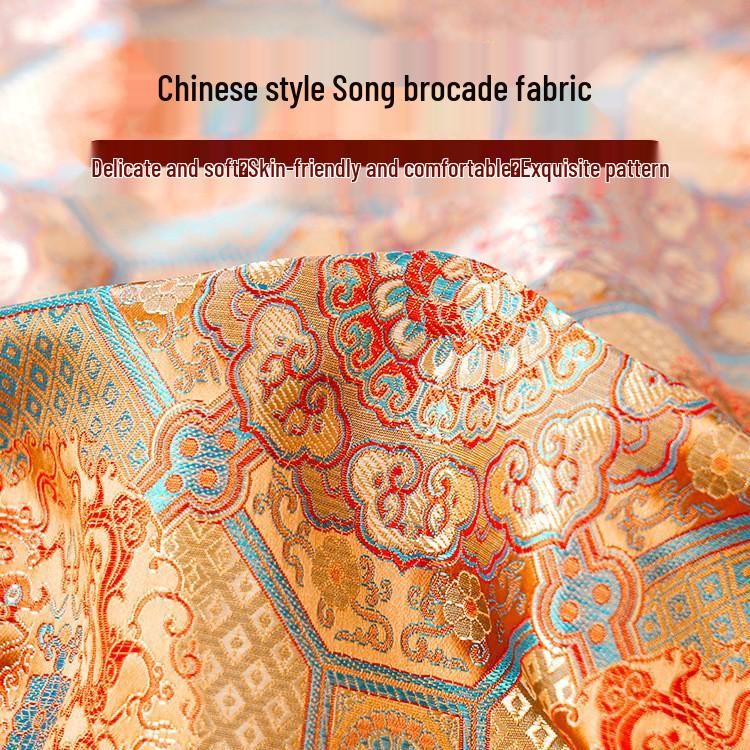 Retalhos de Tecido Brocado Jacquard Estilo Chinês para Sachê DIY e Artesanato