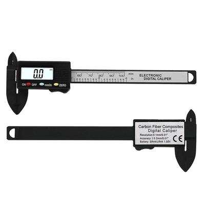 0-100mm Electronic Digital Caliper Carbon Fiber Dial Vernier Caliper Gauge Micrometer Measuring Tool Digital Ruler