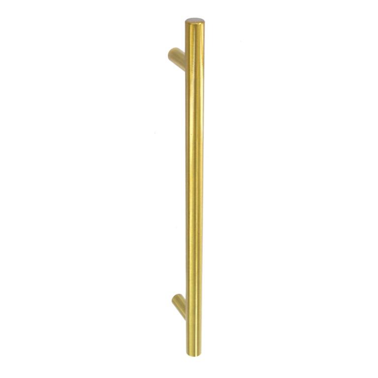 Securit Plain Satin Brass Bar Handle