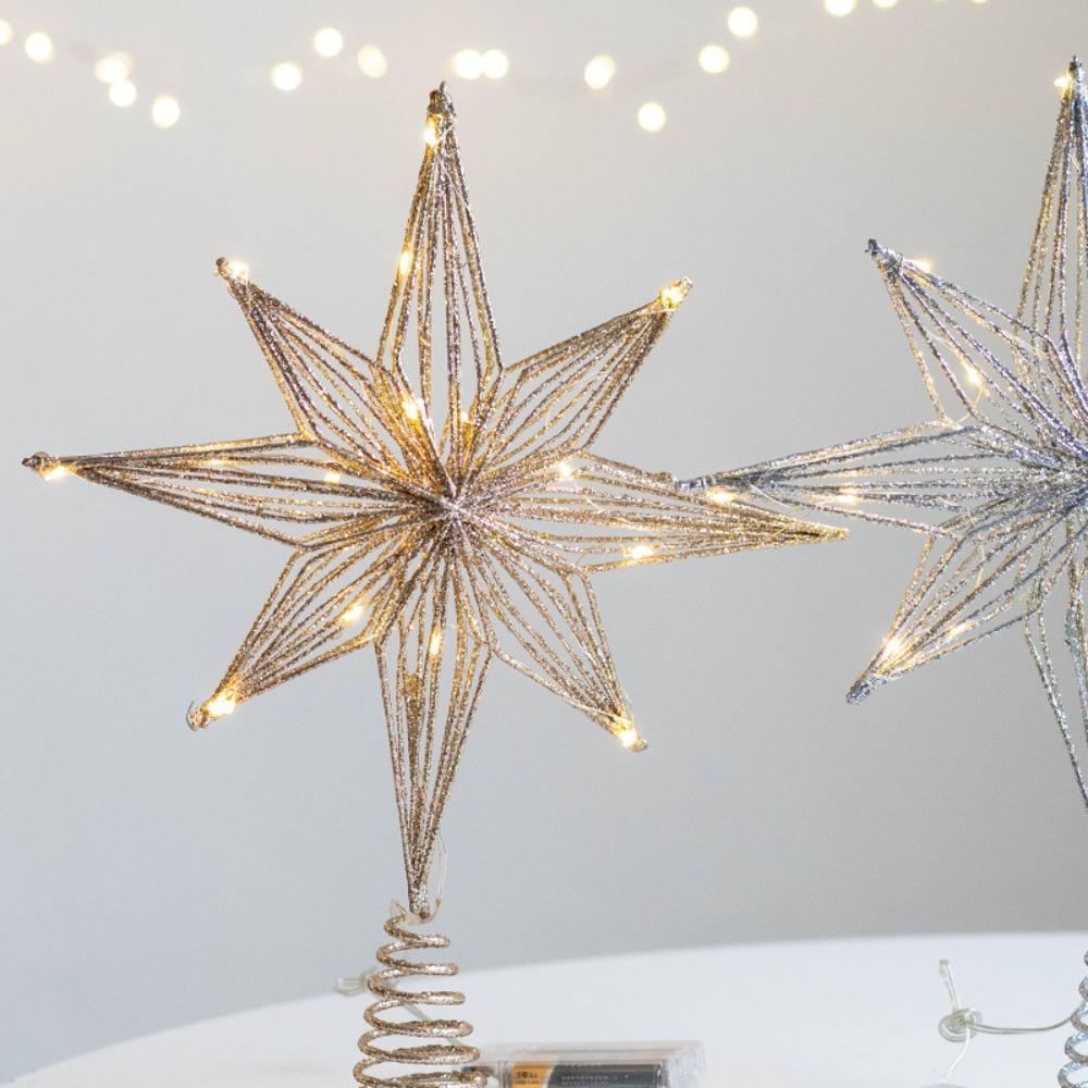 Luminous Christmas Tree Toppers Lights Glitter Christmas Tree Decoration Shopping Mall