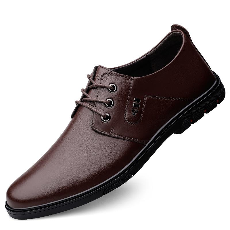 Herren Freizeitschuhe Mode Echtes Leder Herrenschuhe Büro Oxfords Business Kleiderschuhe Mokassins Herren Fahrschuhe Weiche Slipper