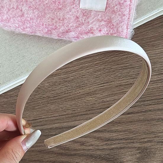 Hair Hoop Pure Color Suede Lining Built-in Anti-Slip Design Headband Commuting Matte Texture Headband Hair Accessory