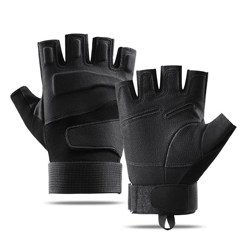

Unisex Tactical Half-Finger Gloves: Non-Slip, Durable, Wear-Resistant for Outdoor Fitness, Cycling, and Climbing (Spring & Autumn Style) X-Large