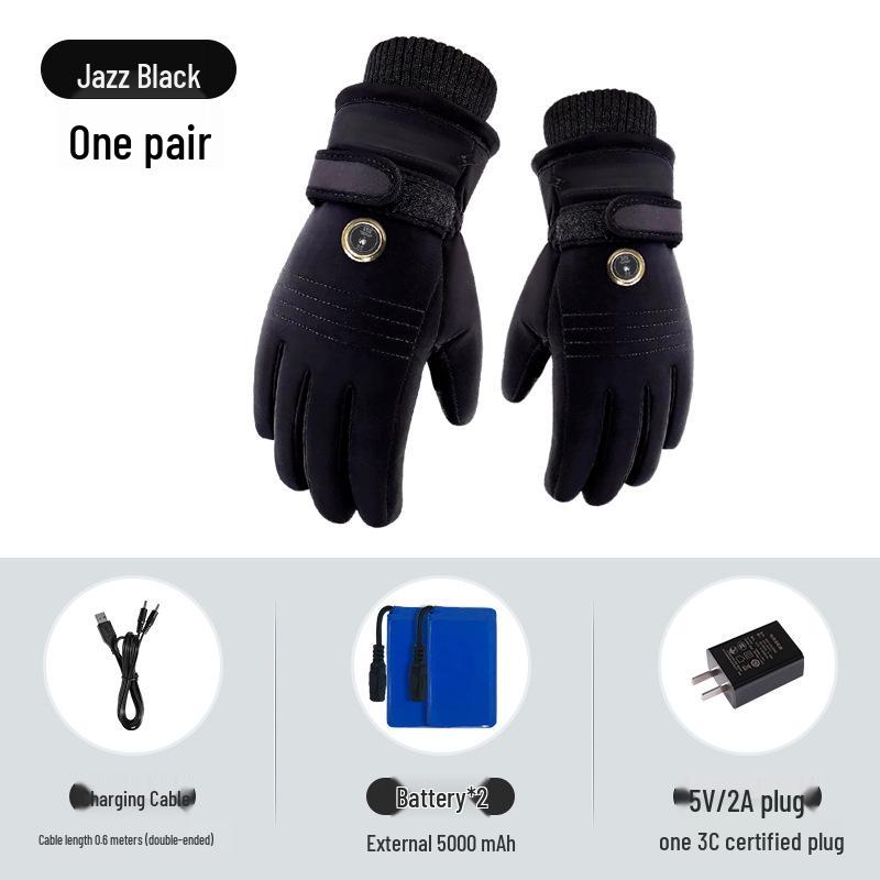 Smart Heated Winter Gloves: Windproof Electric Motorcycle Riding Gloves for Men & Women