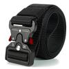 Cross-border Tactical Woven Belt with Automatic Buckle, Convenient for Outdoor Activities, Quick-release, Workwear Style, Casual Nylon Belt