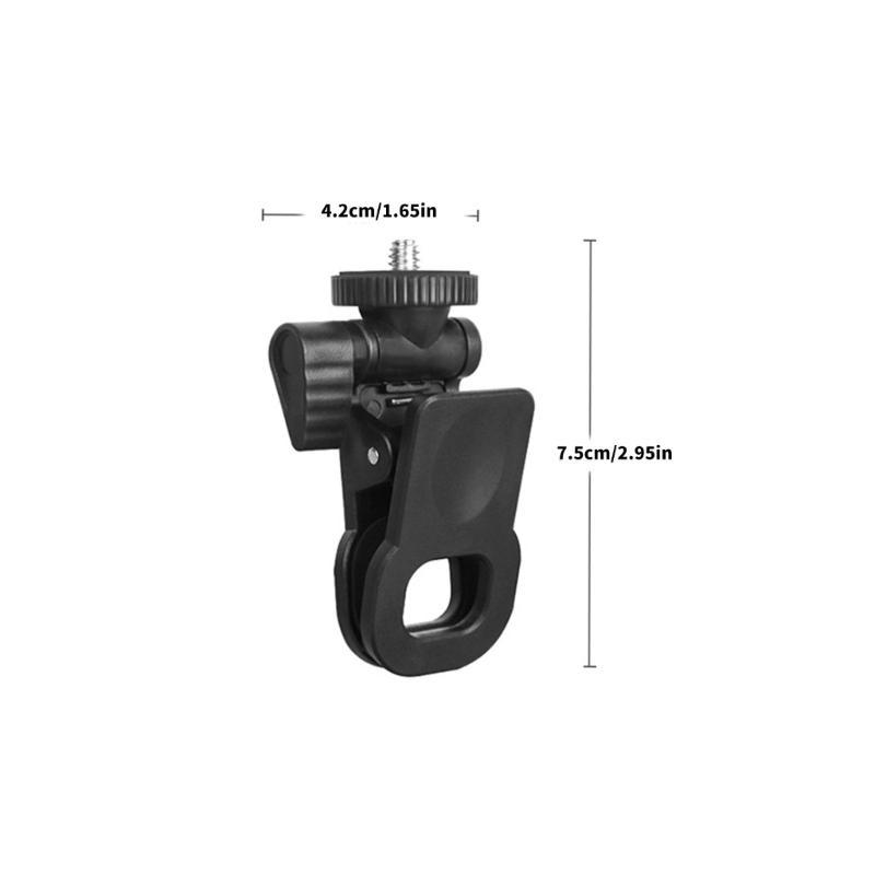 W89C Monitors Camera Mount Clamp Clip Screen Top Fill Light Holder & Webcam Stand with Universal 1/4 Screw Simple Installation