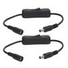 2 Stück DC Strom Inline Kabel 11,5 Zoll Länge DC 12V Schaltfunktion DC Stecker Buchse Kabel für LED Streifen