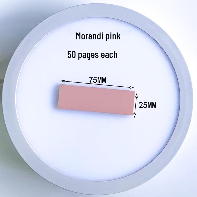 Transparent PET Morandi Sticky Notes for Students