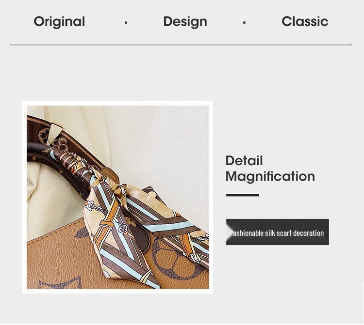 Women's Vintage Floral Tote Bag, 2024 Trendy Large Capacity Shoulder Bag with Wide Strap